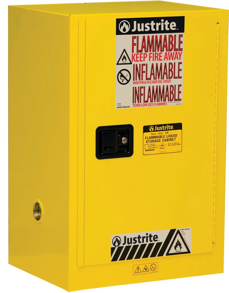 Justrite 891220 Sure-Grip 12-Gallon Flammable Liquid Safety Cabinet – Reconditioned 1