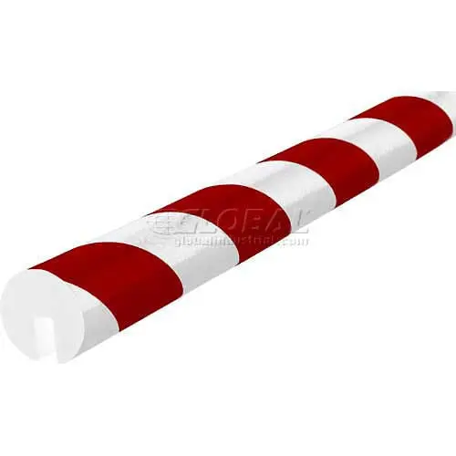 Knuffi Type B Edge Bumper Guard – 196-3/4"L × 1-9/16"W, Red/White (60-6710-2) 1