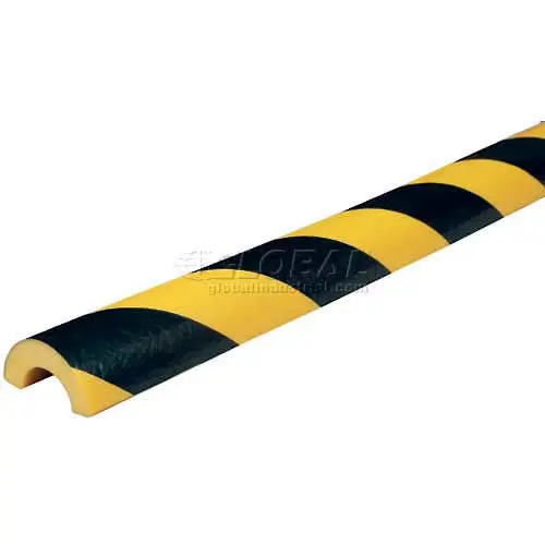 Knuffi Type R30 Pipe Bumper Guard – 196-3/4"L × 2"W × 1"H, Black/Yellow (60-6792) 1