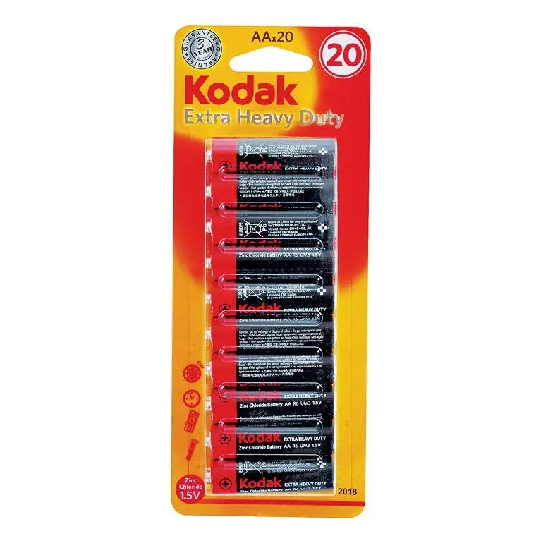 Kodak Aa Batteries – 20-Pack, Heavy-Duty Alkaline 1