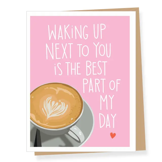 Latte-Inspired Love Greeting Card 1