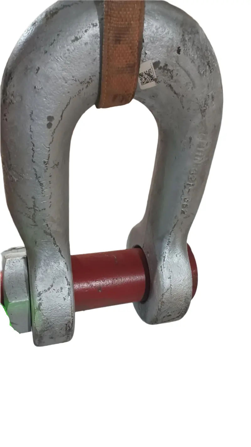 Lbno 150-Ton Forged Marine Towing Shackle With Safety Nut & Cotter Pin – Field-Tested Used 1