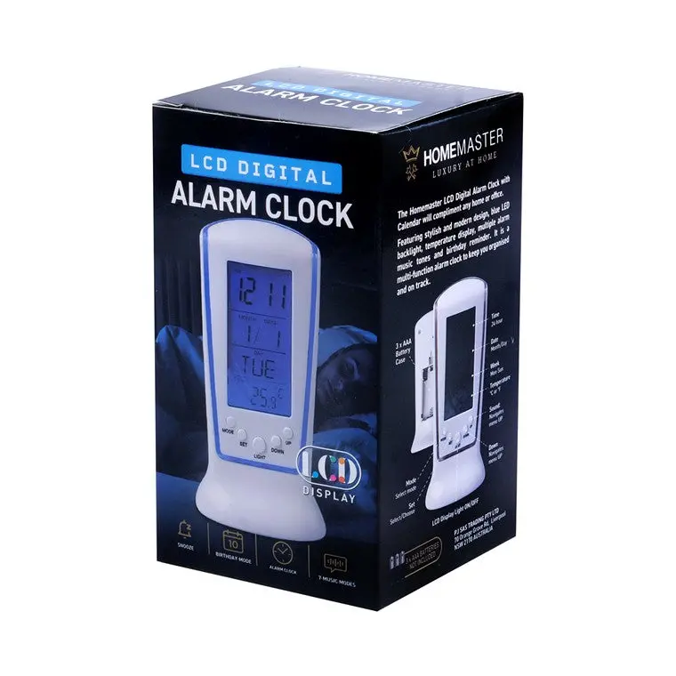 Lcd Digital Alarm Clock With Large Display 1