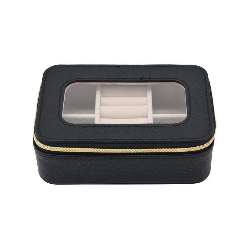 Leah Clear-Topped Jewelry Organizer For On-The-Go Access 1
