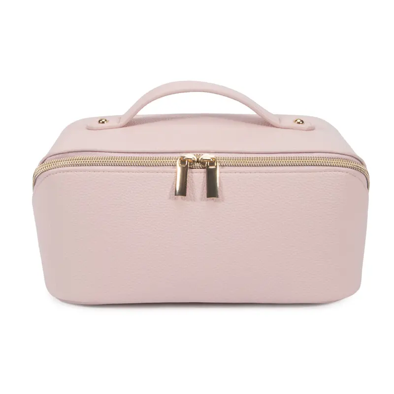 Leah Dual-Compartment Cosmetic & Toiletry Bag 1
