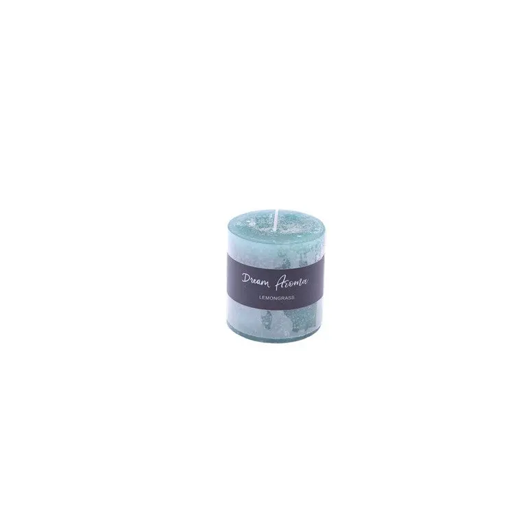 Lemongrass Small Pillar Candle – Refreshing Mini Candle 1