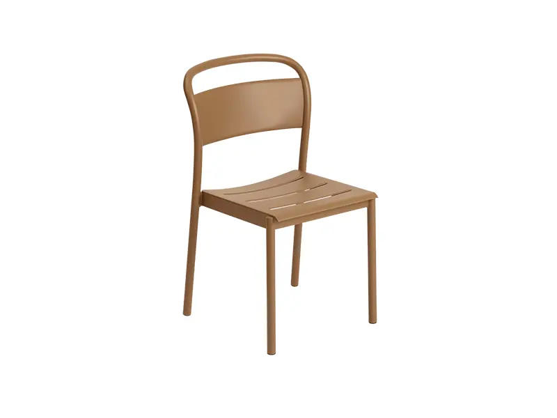 Linear Steel Side Chair For Sleek, Functional Seating 4