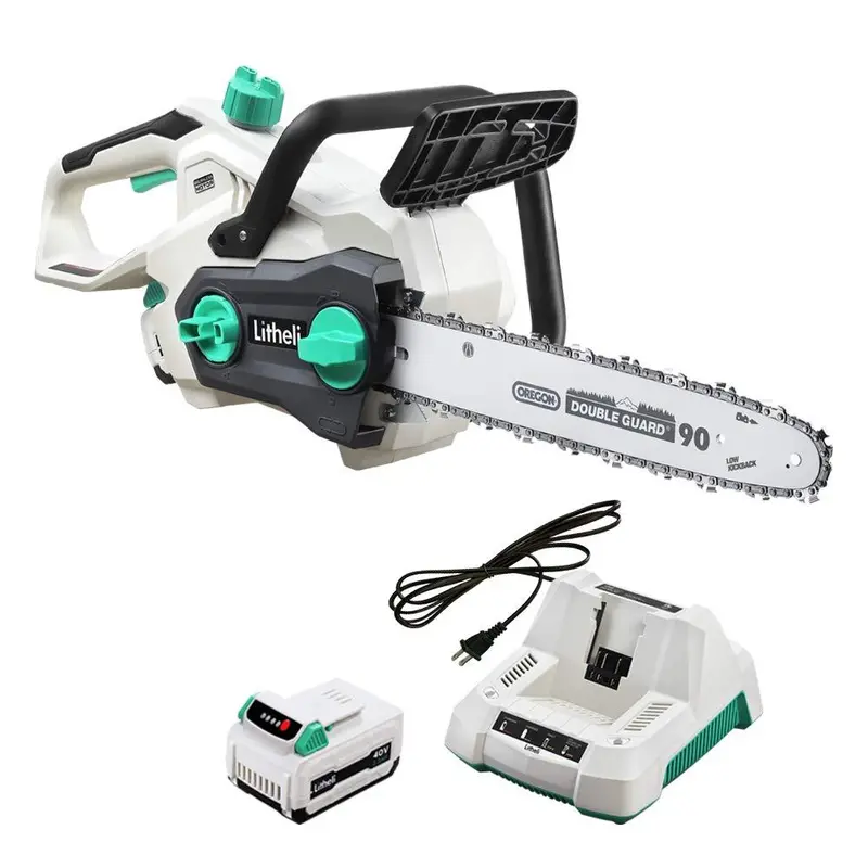 Litheli 40V 14" Cordless Chainsaw – Outrunner Brushless Motor, Includes 2.5Ah Battery & Charger 1