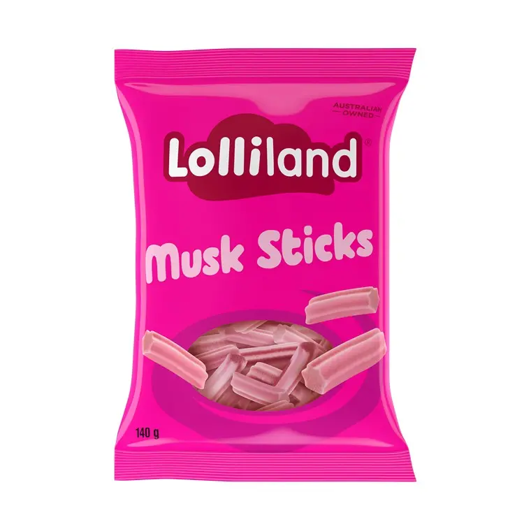 Lolliland Musk Stick Candy – 140G Bag 1