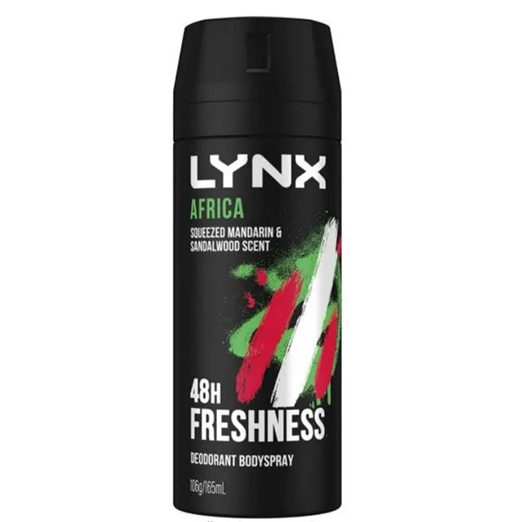 Lynx Africa Body Spray – Mandarin & Sandalwood Fragrance (100Ml) 1