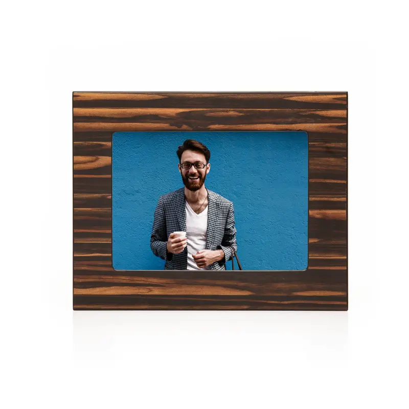 Matte Ebony Wood Picture Frame – Sleek 8X10 Photo Frame With Backstand 1