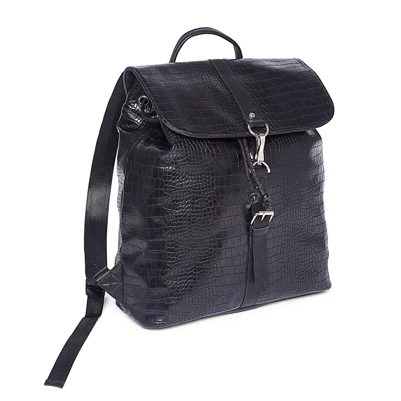 Melbourne Crocodile-Texture Backpack For Work Or Travel 1