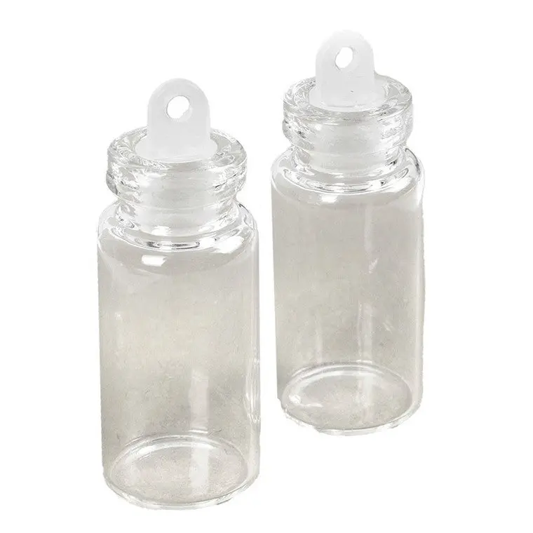 Mini Glass Jars With Cork Stoppers – 8-Piece Decorative Set 1