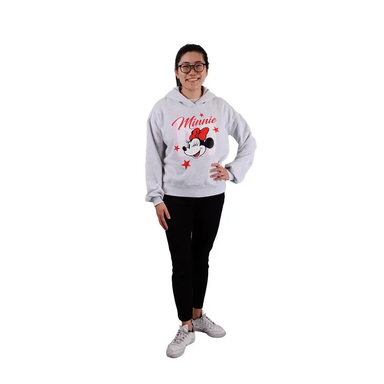 Minnie Mouse Grey Marle Hoodie – Size 10 1