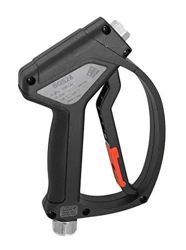 Mtm Hydro Heavy-Duty Pressure Washer Gun – Stainless Steel Swivel Inlet, Nickel-Plated Brass Body, 4000 Psi Rated 1