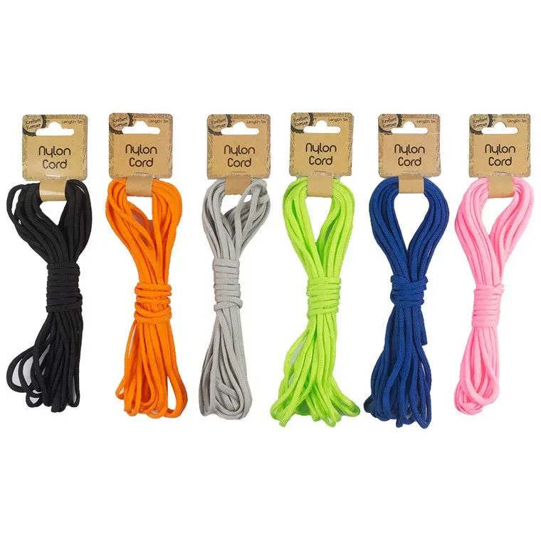 Nylon Craft Cord – 3-Meter Spool In 6 Vibrant Colors 1