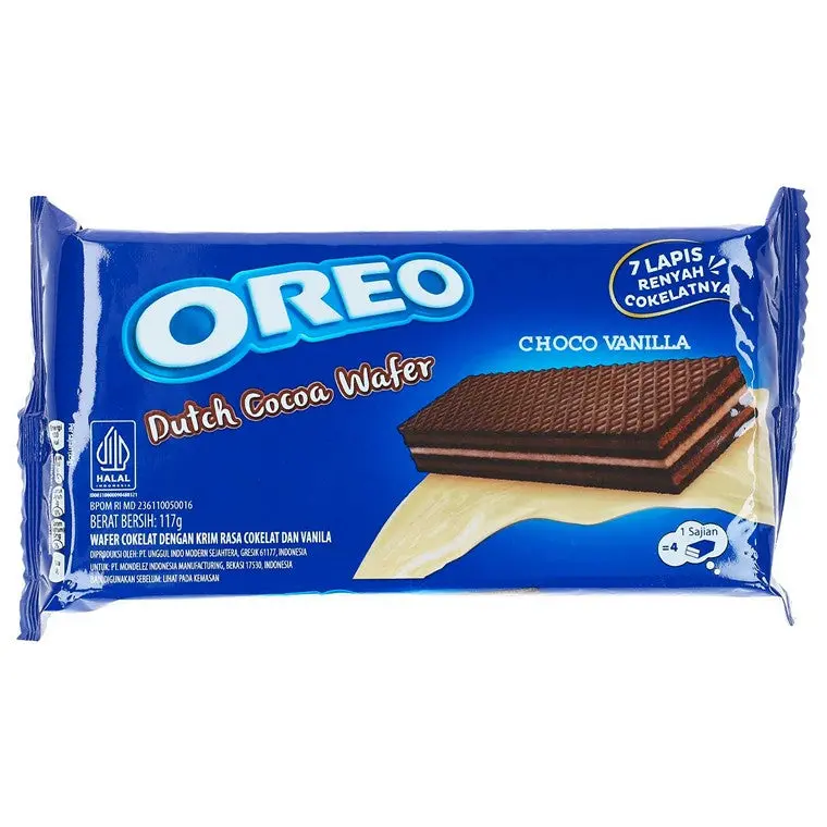 Oreo Double Vanilla Wafer Cookies – 117G Cream-Filled Snack Pack 1