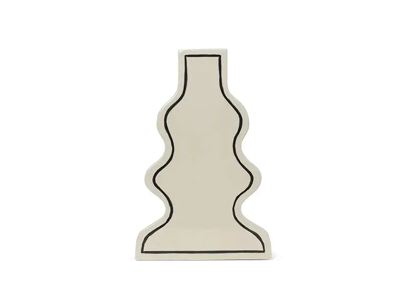 Paste Curved Ceramic Vase 1