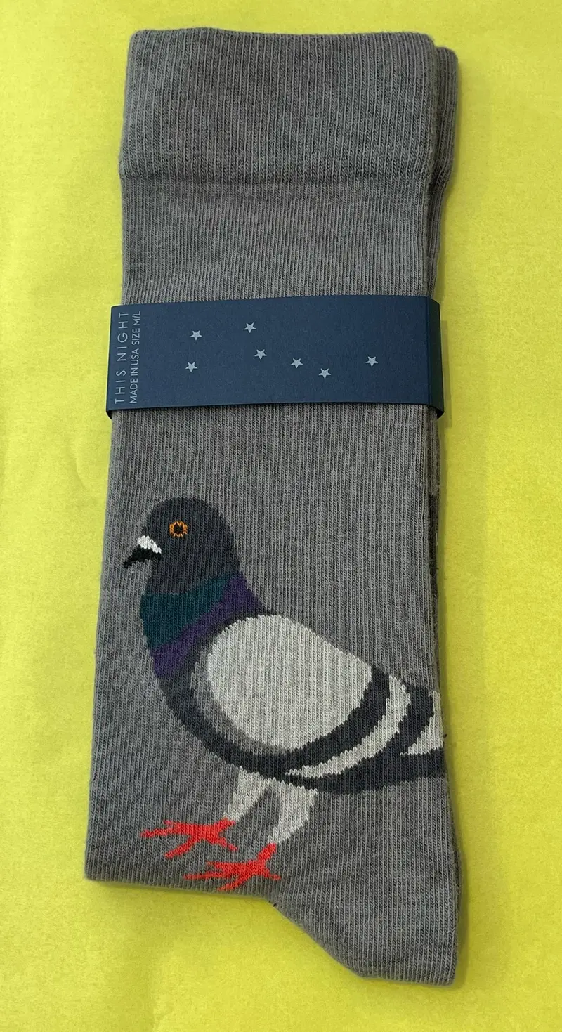 Pigeon-Design Cotton Socks – Medium/Large 1