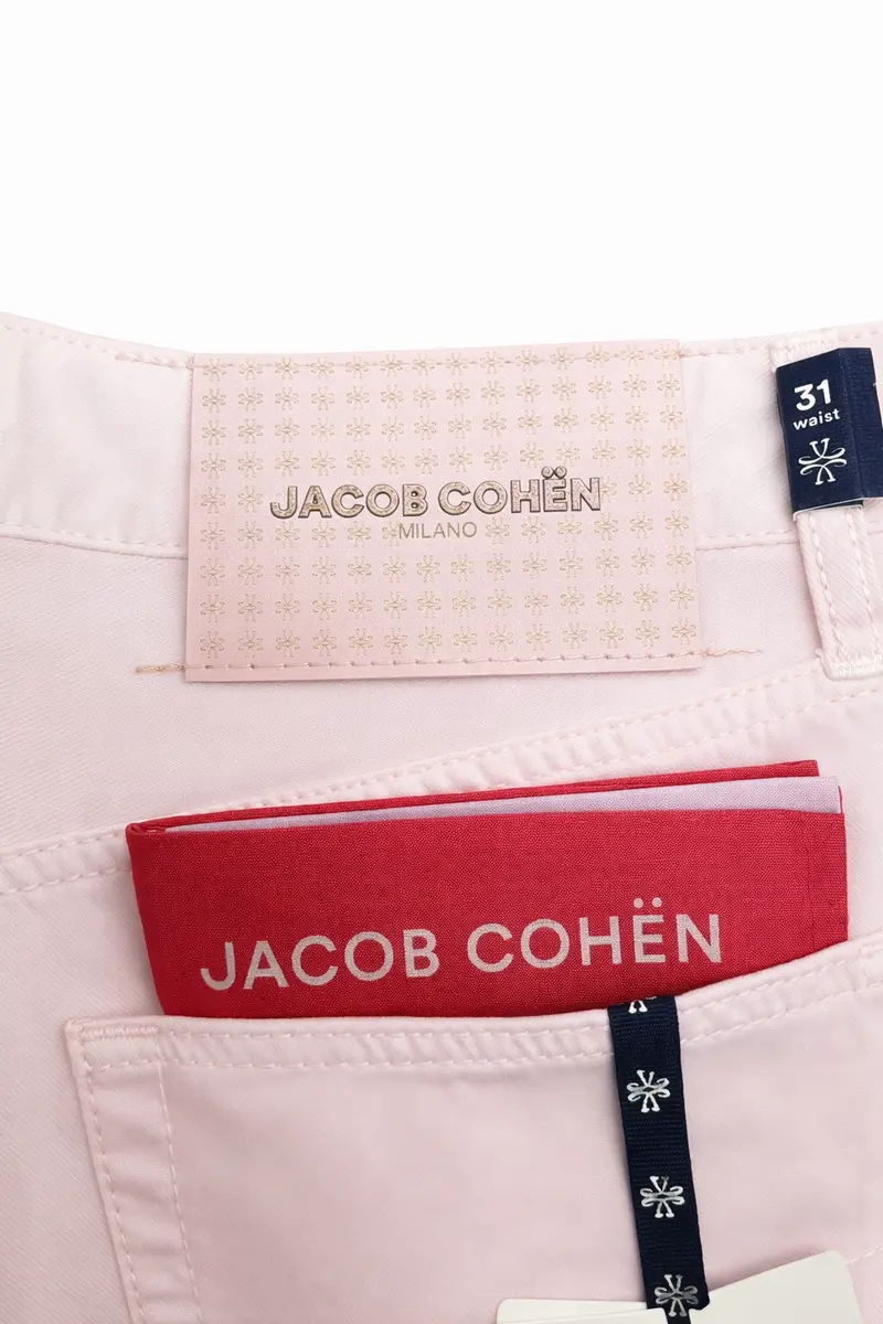 Pink Edo Stretch Jeans By Jacob Cohen 1