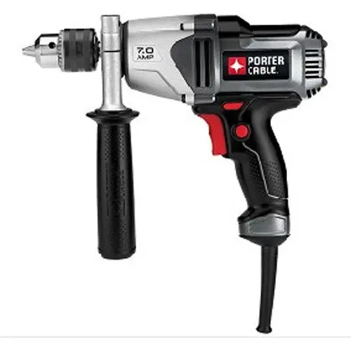 Porter-Cable Pc700D 7-Amp 1/2" Corded Drill With Keyed Chuck And Ergonomic Grip 1