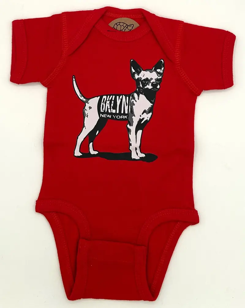 Red Dog-Themed Infant Onesie – 12 Months 1