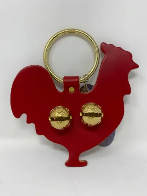 Red Rooster Leather Bell With Brass Accents 1