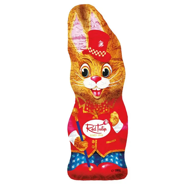 Red Tulip Carnival Rabbit Chocolate Figure – 180G 1