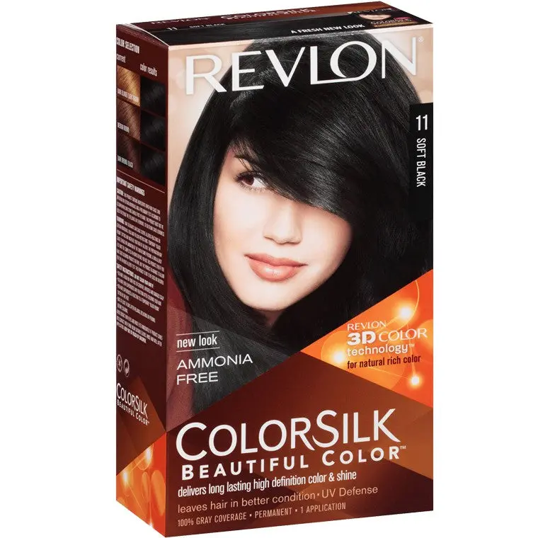 Revlon Silk Hair Dye In Soft Black 1