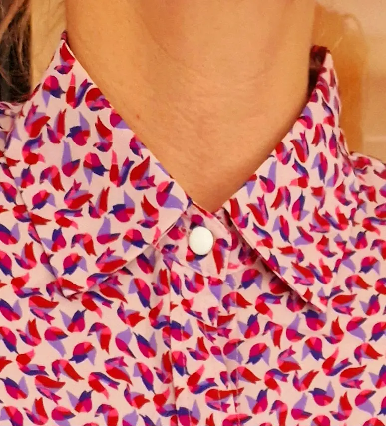 Rose-Toned Floral Blouse 1