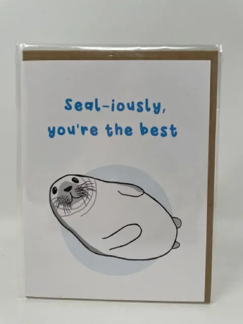 Seal-Themed 'Seal-Iously You’Re The Best' Appreciation Card 1