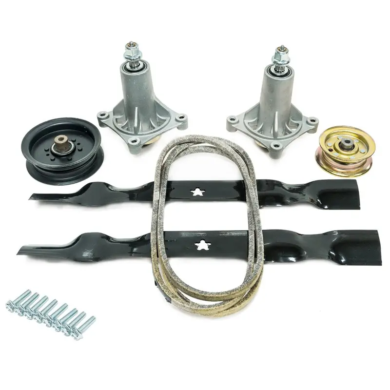 Sears Craftsman Dys 4500 42-Inch Mower Deck Rebuild Kit – Includes Spindles, Blades, Belt & Idlers 1