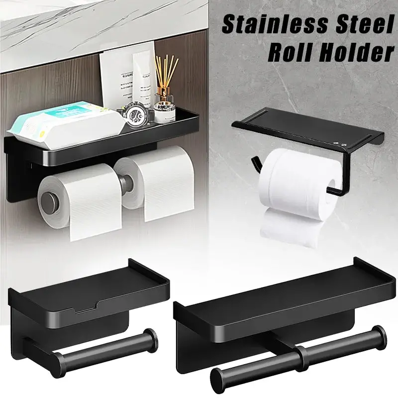 Sleek Aluminum Alloy Toilet Paper Holder 1