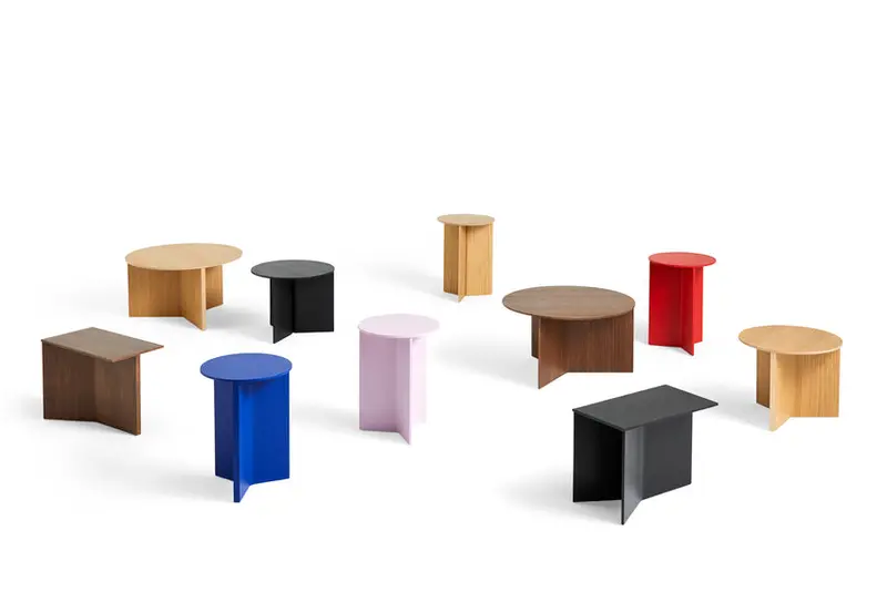 Slit Wooden Side Table With Minimalist Profile 1