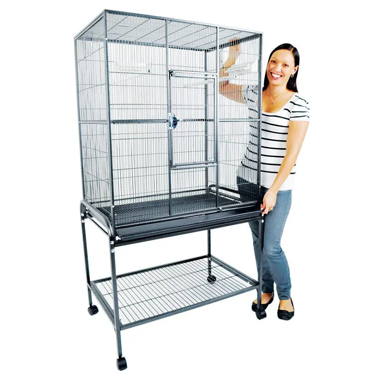 Spacious Black Bird Flight Cage – Indoor Aviary Enclosure 1