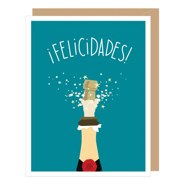 Spanish Celebration Card: Felicidades Greeting 1