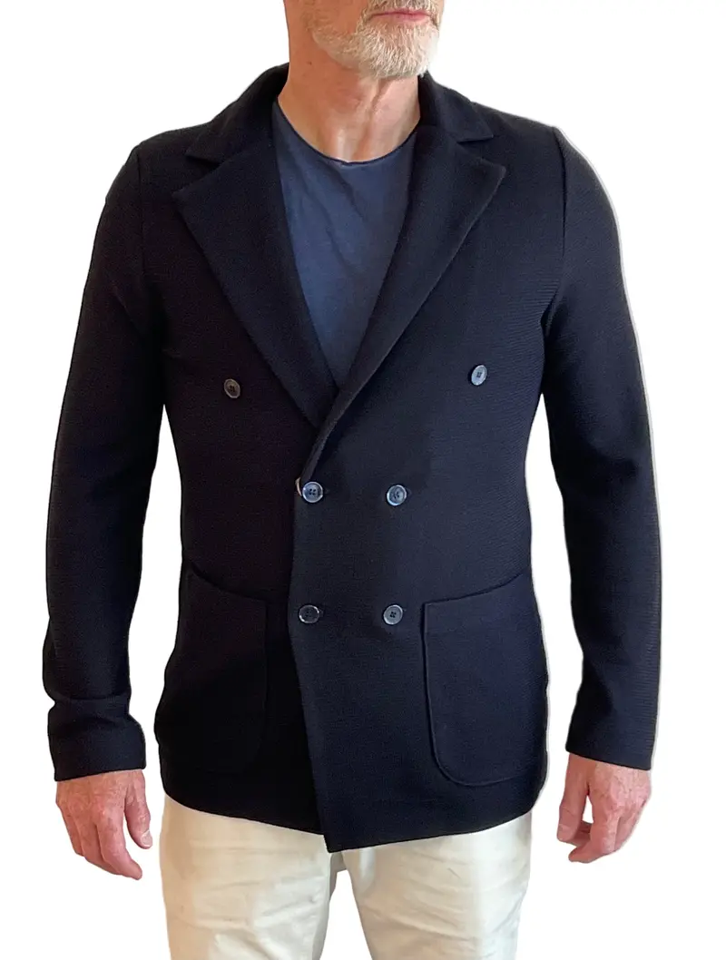 Stenstroms Navy Double-Breasted Blazer 1