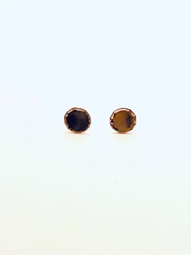 Sterling Silver Wee Initial Stud Earrings – Modern Minimalist Style 1
