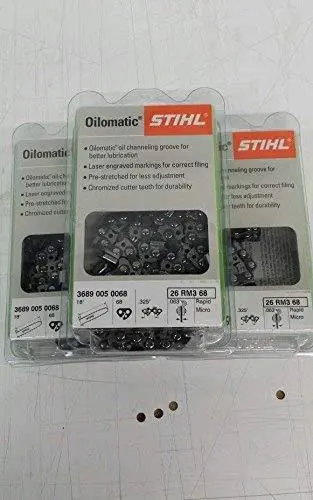 Stihl 26Rm3-68 Oilomatic Rapid Micro Chainsaw Chain – 18-Inch, 68 Links, .325" Pitch 1