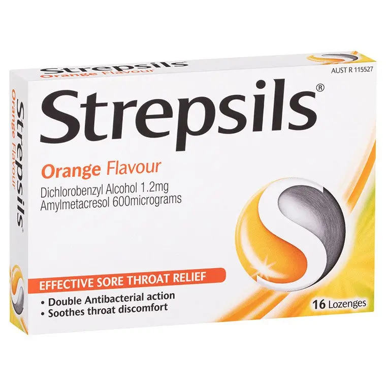 Strepsils Orange Soothing Lozenges – Pack Of 16 1