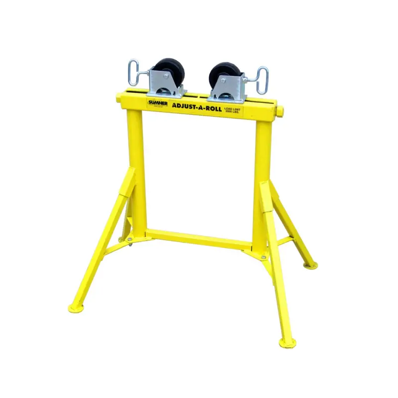 Sumner 780367 St-603 Hi-Adjustable V-Head Pipe Stand With Rubber-Caster Wheels (Reconditioned) 1