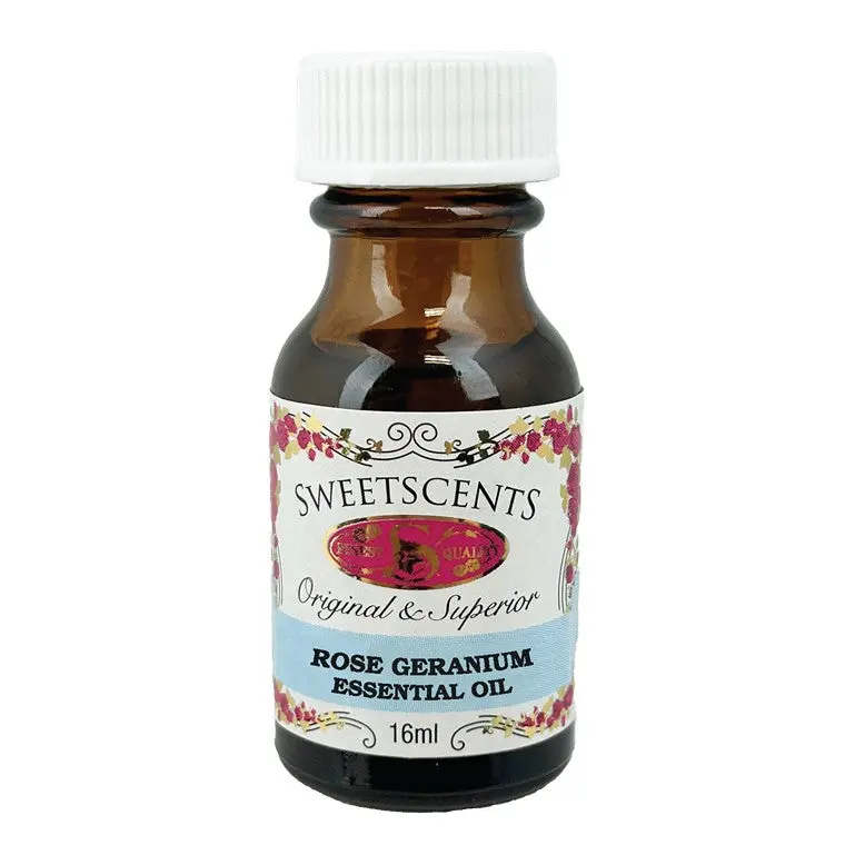 Sweetscents Pure Rose Geranium Essential Oil – 16 Ml Balancing Floral Oil 1