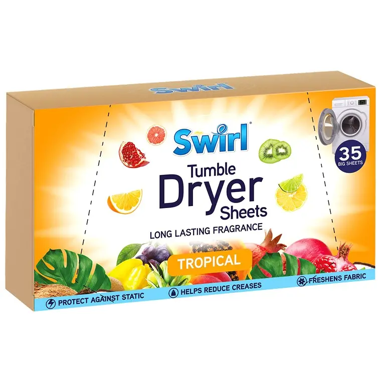 Swirl Tropical-Scented Laundry Sheets – 35 Count 1