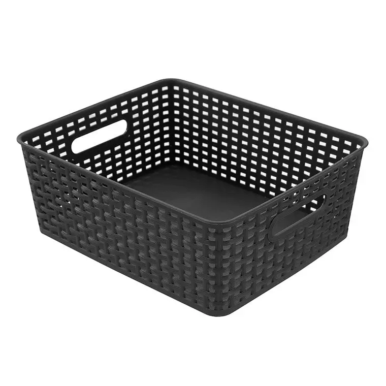 Tilly Medium Woven Storage Basket – Assorted Colours, Natural Fibre Texture 1