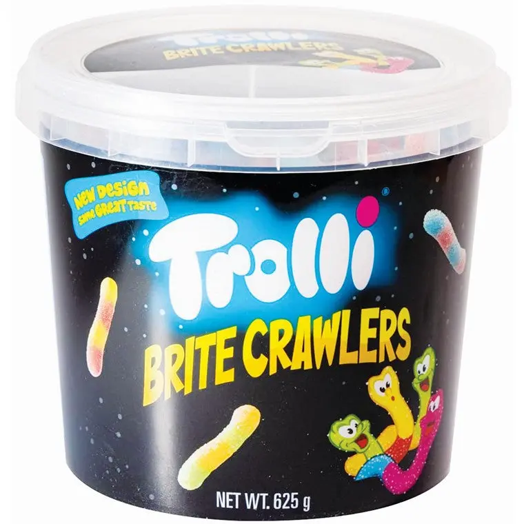 Trolli Brite Crawler Gummy Candy Bucket – 625 G 1