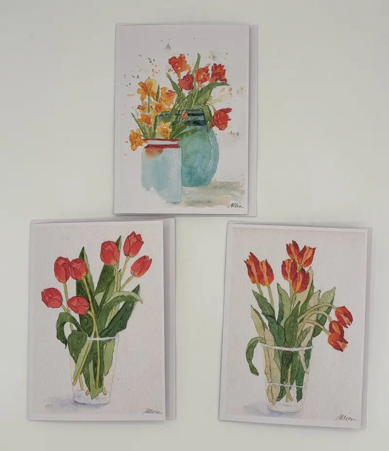 Tulip Bloom Assortment Greeting Cards 1