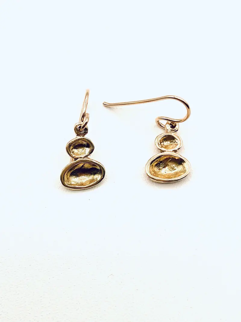 Two-Cup Hoop Earrings – 14K Gold-Filled Nu Gold Wires 1