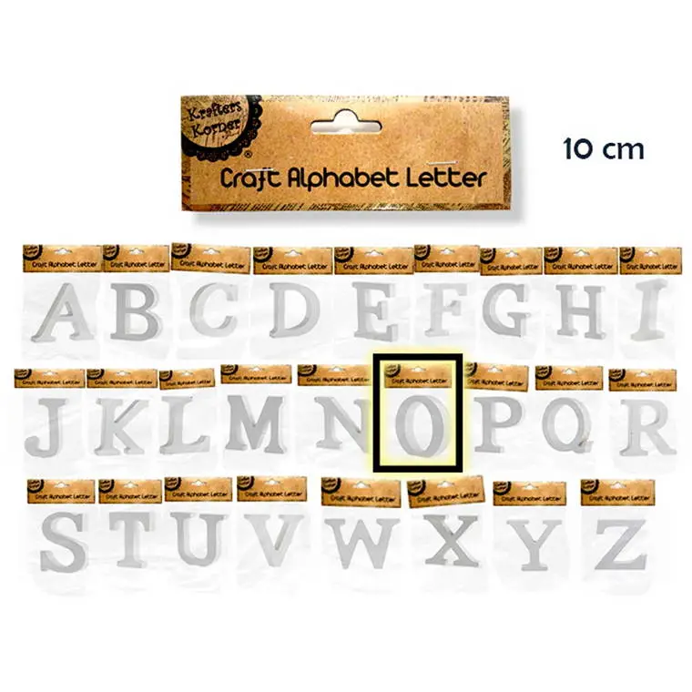 Uppercase Letter O Craft Cutout – 10 Cm Tall 1