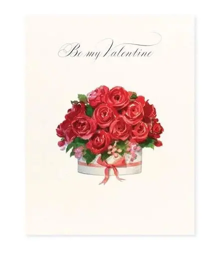 Valentine’S Day Rose-Themed Greeting Card 1