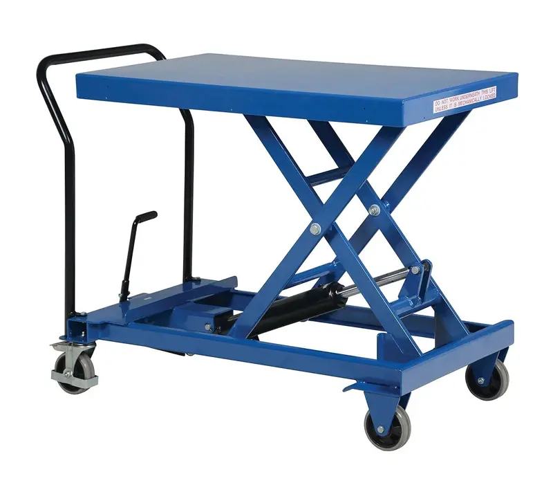 Vestil Cart-1000-S-Fr Steel Scissor Lift Platform – Reconditioned Heavy-Duty Cart 1